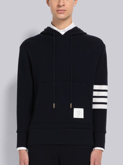 CASHMERE WAFFLE 4-BAR HOODIE PULLOVER