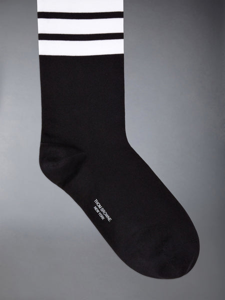 COTTON 4-BAR MID CALF SOCK