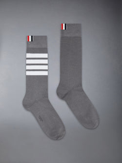 COTTON 4-BAR MID CALF SOCK