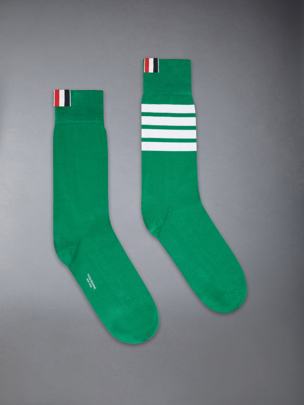 COTTON 4-BAR MID CALF SOCK - featured image