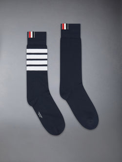COTTON 4-BAR MID CALF SOCK