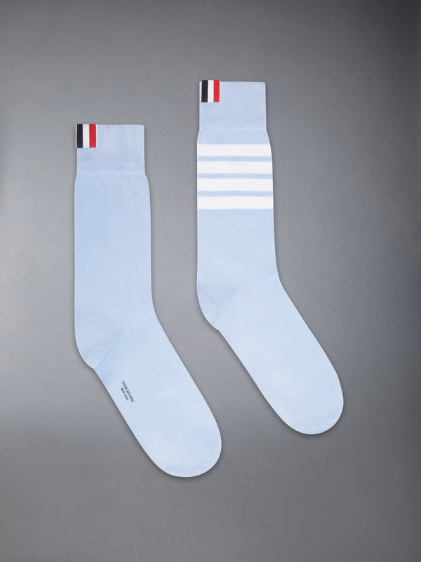 COTTON 4-BAR MID CALF SOCK - featured image