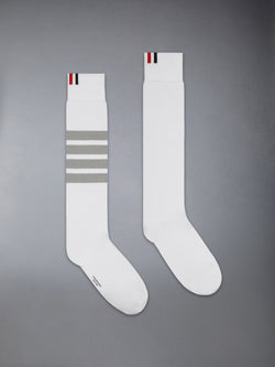 Lightweight Cotton 4-Bar Mid Calf Socks