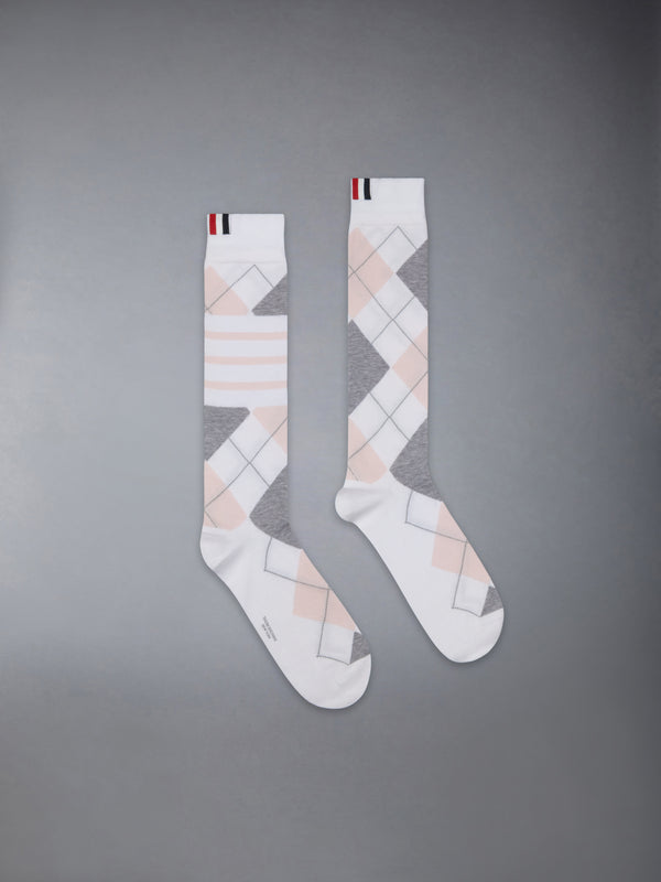 ARGYLE 4-BAR MID CALF SOCKS - featured image