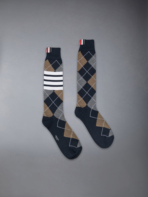 ARGYLE 4-BAR MID CALF SOCKS - featured image