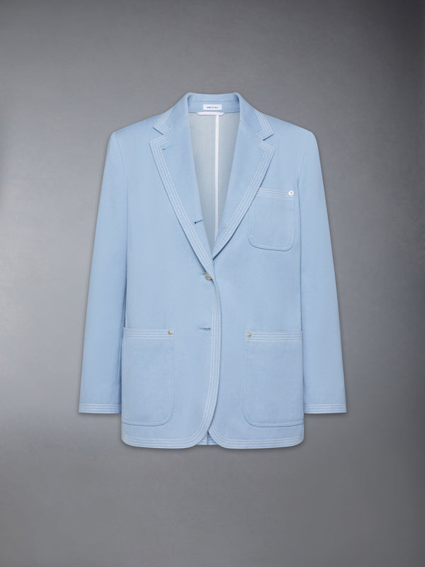 UNCONSTRUCTURED DENIM SACK SPORTCOAT - featured image