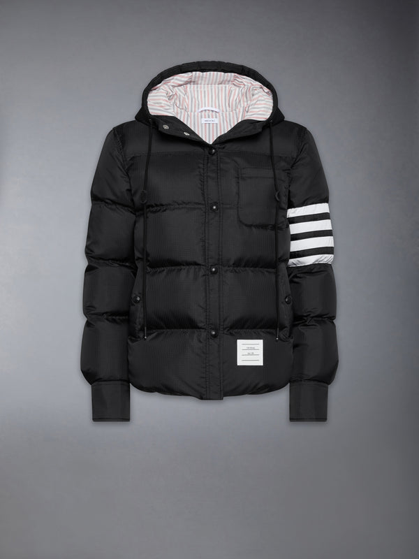 SHINY RIPSTOP LIGHTWEIGHT DOWN FILLED 4-BAR JACKET - featured image