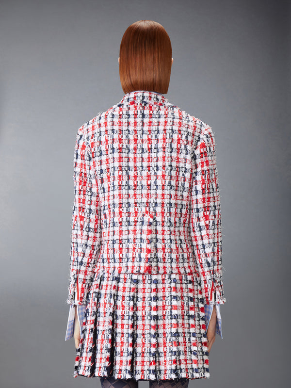 GINGHAM SATIN RIBBON TWEED SPORTCOAT - image 2