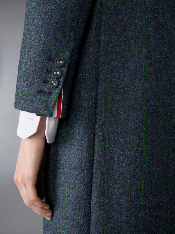 WINDOWPANE HUNTING TWEED TROMPE L'OEIL JACKET WITH SWAROVSKI CRYSTAL - image 5