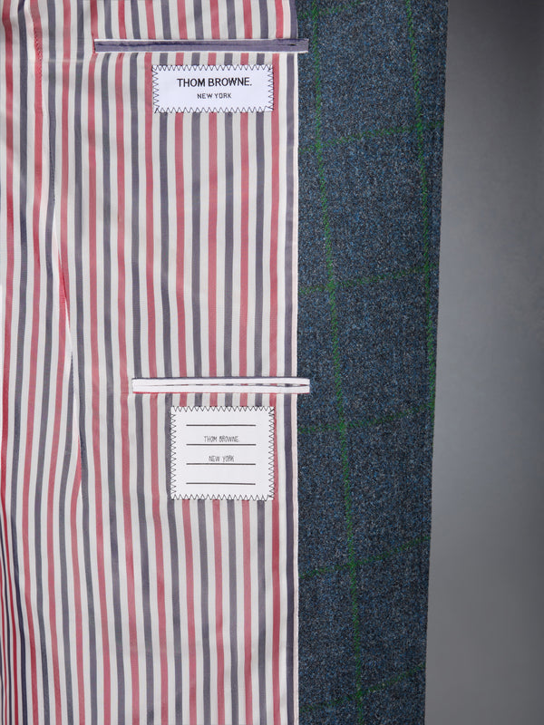 WINDOWPANE HUNTING TWEED TROMPE L'OEIL JACKET WITH SWAROVSKI CRYSTAL - image 6
