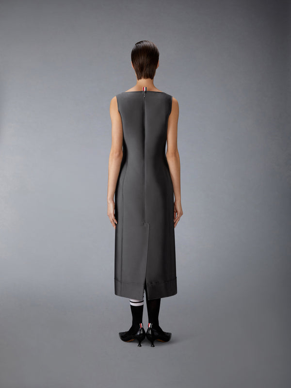 WOOL AND SILK SQUARE NECK COLUMN DRESS - image 6