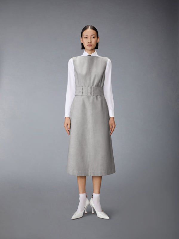 トーナル ユニバーシティストライプ ボートネック ワンピース - image 1