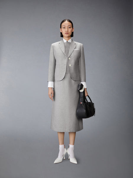 TONAL UNIVERSITY STRIPE BOAT NECK DRESS