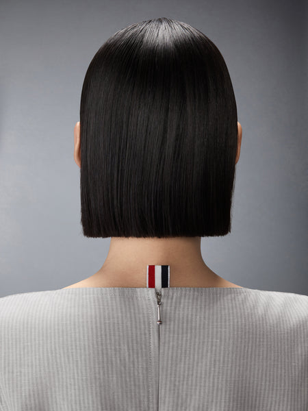 TONAL UNIVERSITY STRIPE BOAT NECK DRESS