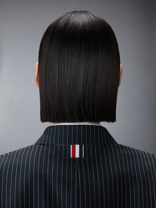 PINSTRIPE HIGH TWIST WOOL SACK SPORTCOAT DRESS - image 6