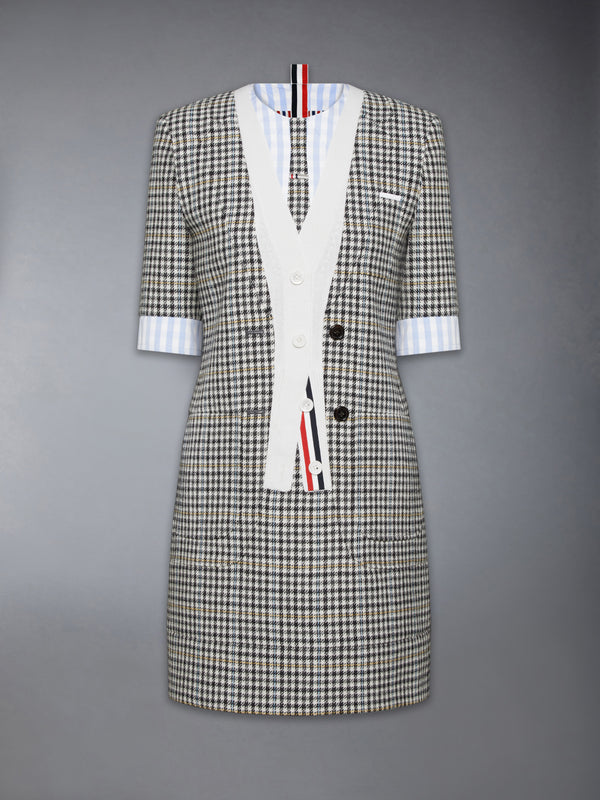 GUNCLUB CHECK HUNTING TWEED TROMPE L'OEIL DRESS - featured image
