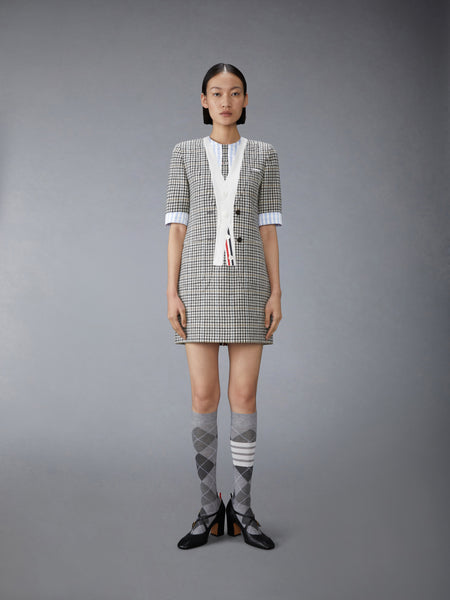 GUNCLUB CHECK HUNTING TWEED TROMPE L'OEIL DRESS
