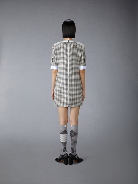 GUNCLUB CHECK HUNTING TWEED TROMPE L'OEIL DRESS