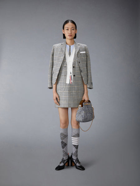 GUNCLUB CHECK HUNTING TWEED TROMPE L'OEIL DRESS