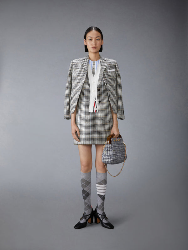 GUNCLUB CHECK HUNTING TWEED TROMPE L'OEIL DRESS - image 4