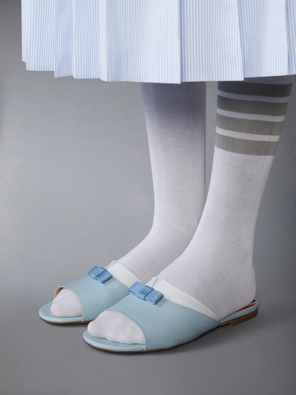 PEBBLE GRAIN BOW CLAQUETTE - image 4