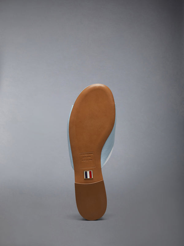 PEBBLE GRAIN BOW CLAQUETTE - image 6