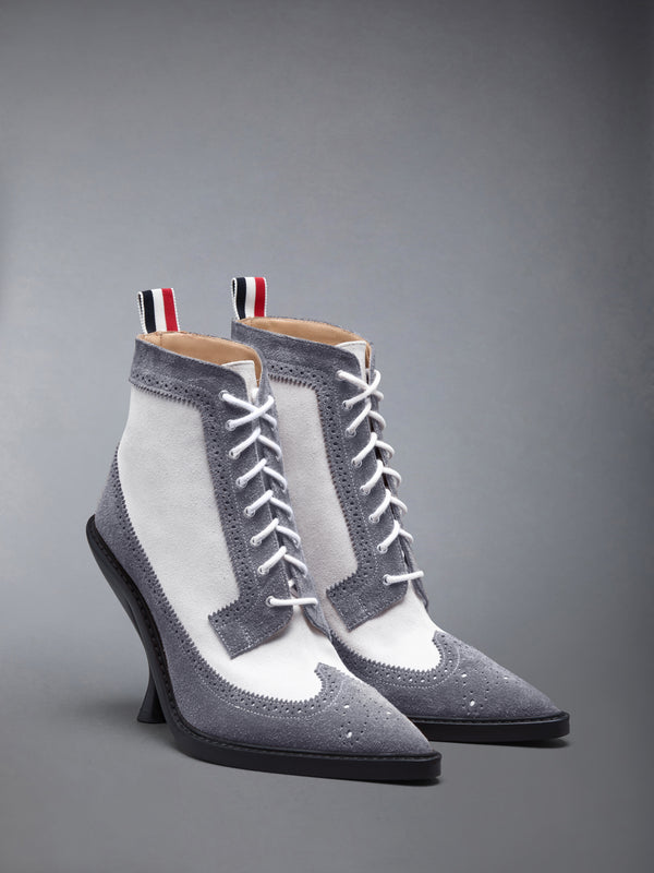 CALF SUEDE WINGTIP BOOT 90MM - image 2