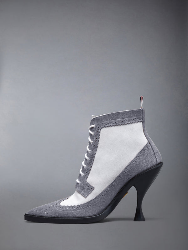 CALF SUEDE WINGTIP BOOT 90MM - image 3