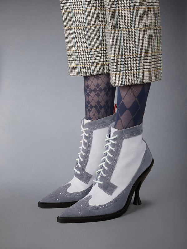 CALF SUEDE WINGTIP BOOT 90MM - image 4