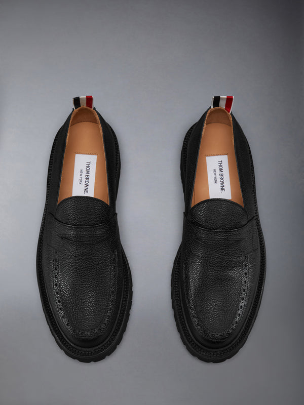 PEBBLE GRAIN COMMANDO SOLE PENNY LOAFER - image 5