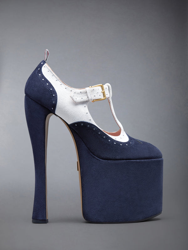 CALF SUEDE THOM JOHN SPECTATOR 4-BAR PLATFORM - featured image