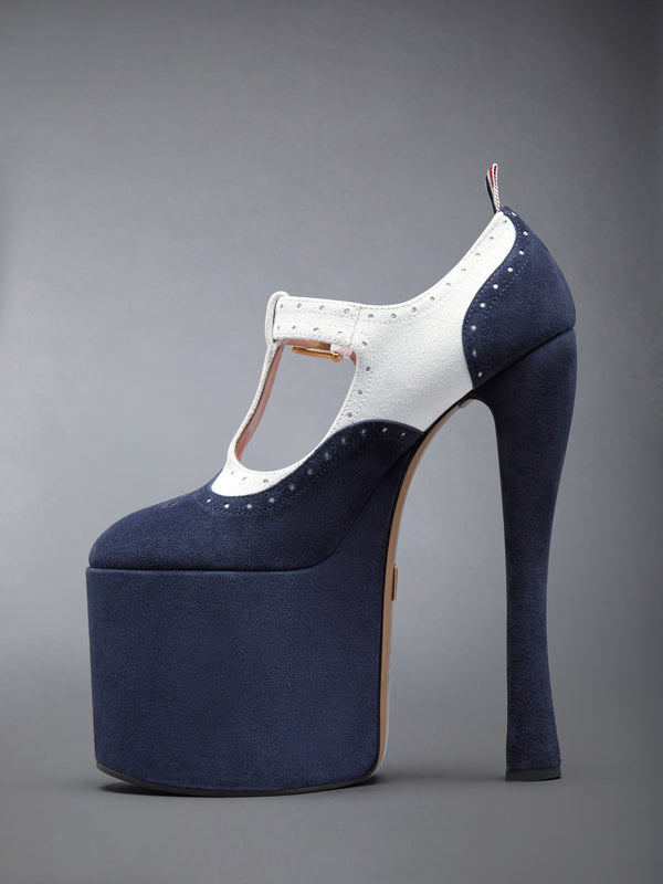 CALF SUEDE THOM JOHN SPECTATOR 4-BAR PLATFORM - image 3