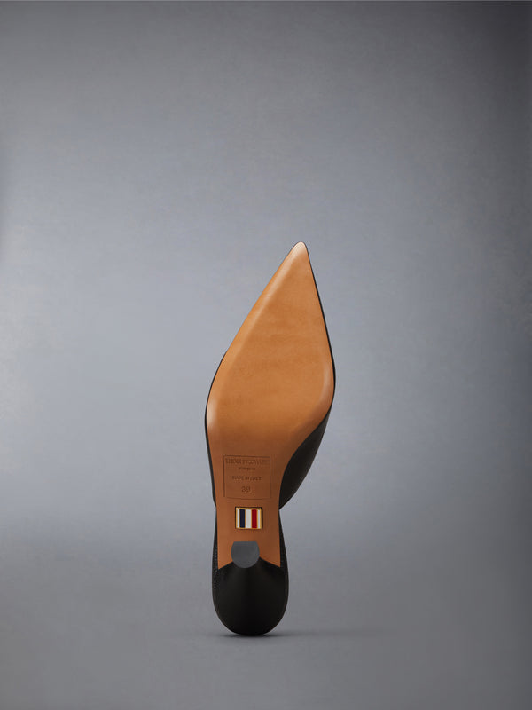 PEBBLE GRAIN CUT OUT PENNY LOAFER MULE - image 5