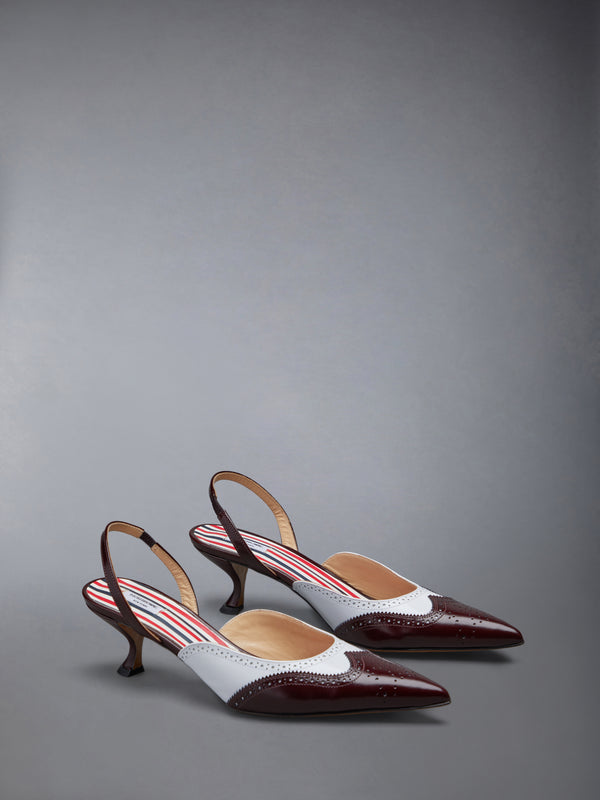 SPAZZOLATO WINGTIP SLINGBACK - image 2