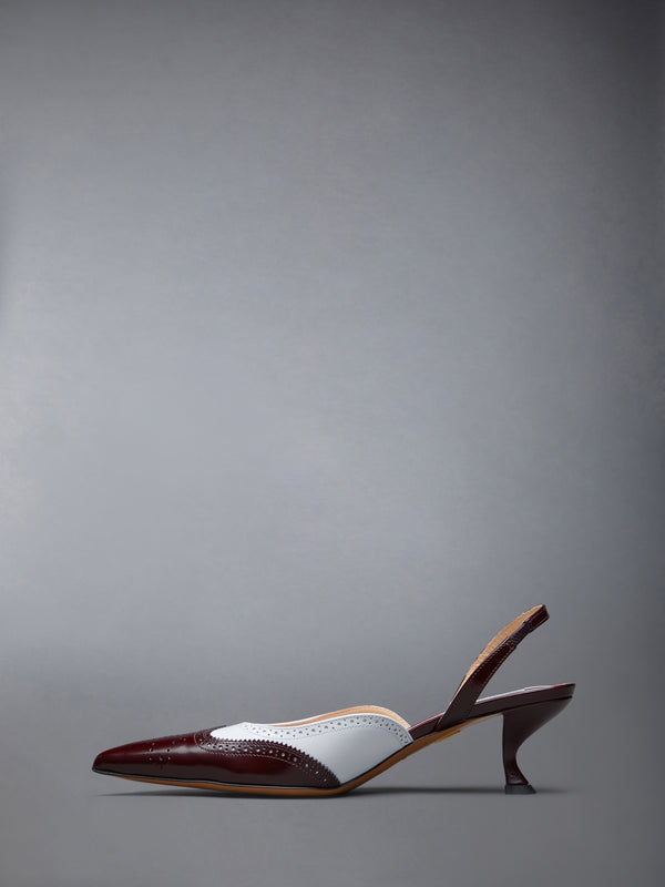SPAZZOLATO WINGTIP SLINGBACK - image 3