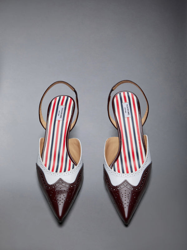SPAZZOLATO WINGTIP SLINGBACK - image 5