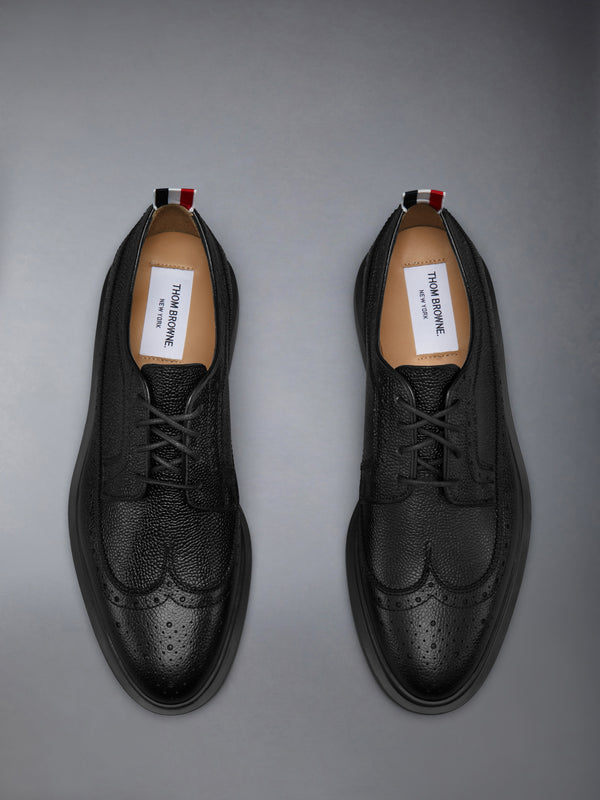 PEBBLE GRAIN LIGHTWEIGHT RUBBER SOLE CLASSIC LONGWING BROGUES - image 5