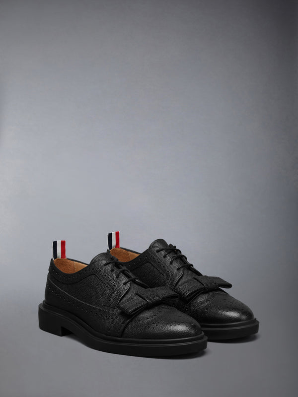 PEBBLE GRAIN LIGHTWEIGHT RUBBER SOLE BOW LONGWING BROGUES - image 2