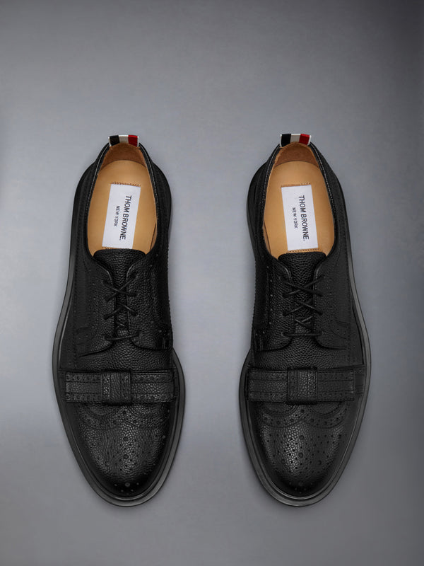 PEBBLE GRAIN LIGHTWEIGHT RUBBER SOLE BOW LONGWING BROGUES - image 5