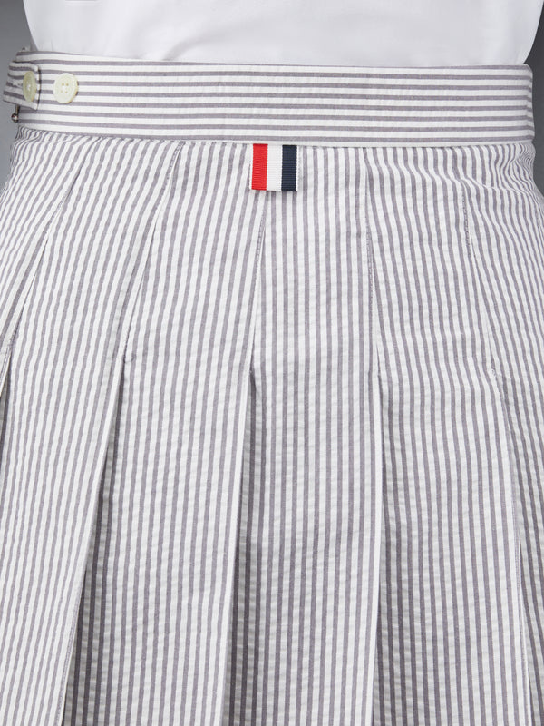 SEERSUCKER MINI PLEATED SKIRT - image 6