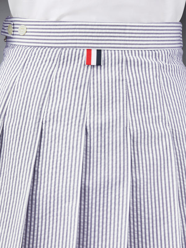 SEERSUCKER MINI PLEATED SKIRT - image 6