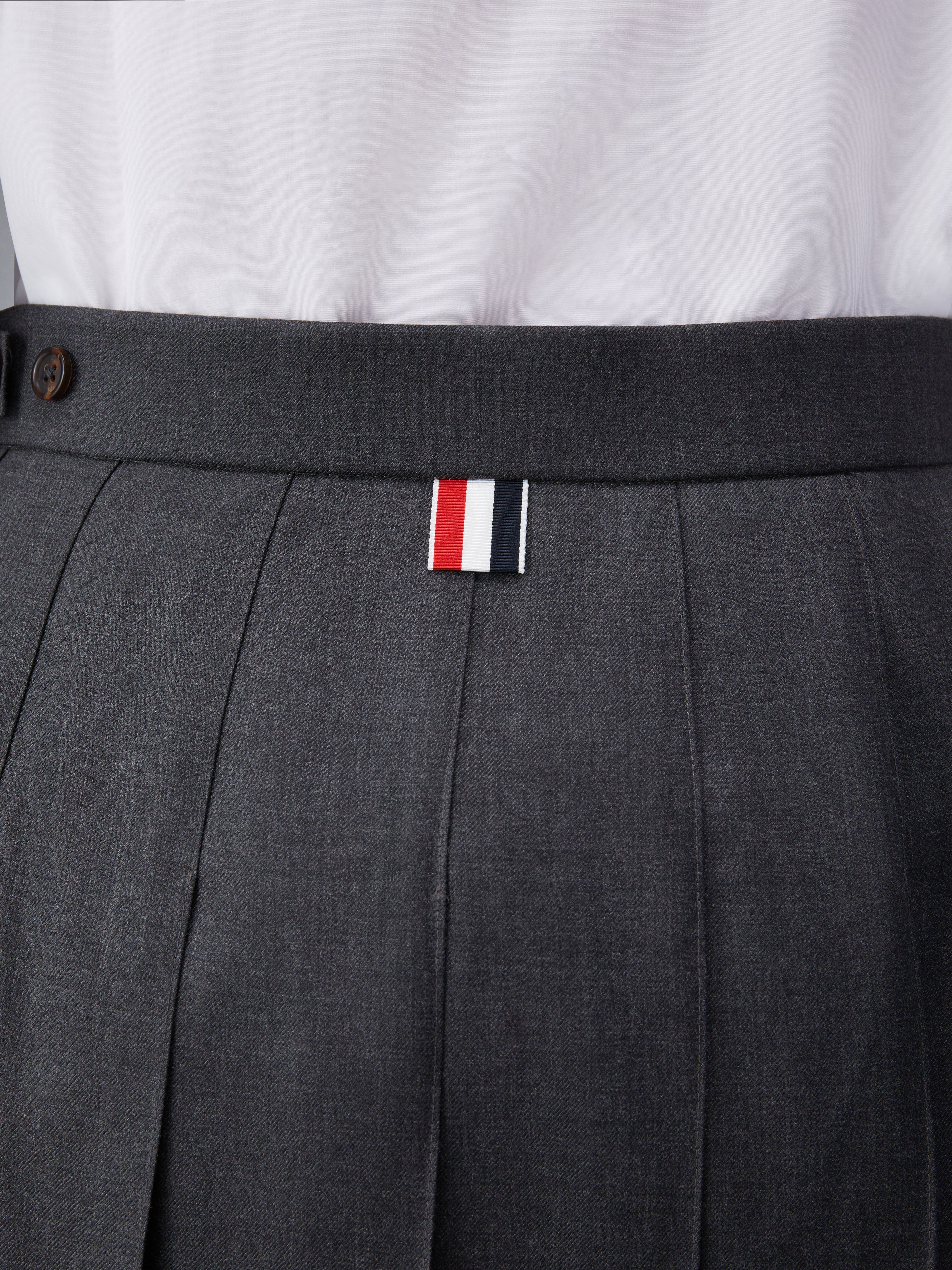 Twill Pleated Long Skirt | Thom Browne