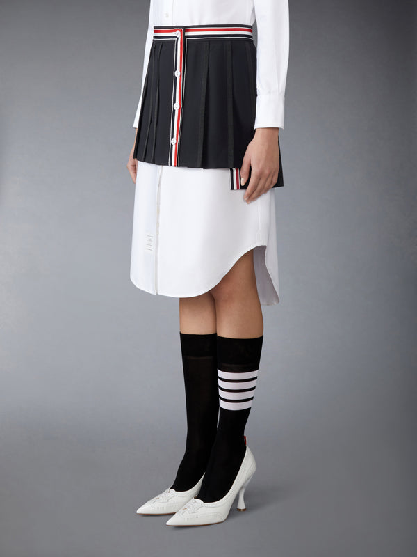 SCHOOL UNIFORM PLAIN WEAVE MINI PLEATED WRAP SKIRT - image 2