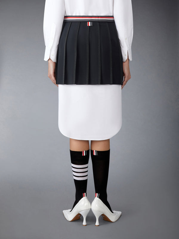 SCHOOL UNIFORM PLAIN WEAVE MINI PLEATED WRAP SKIRT - image 3