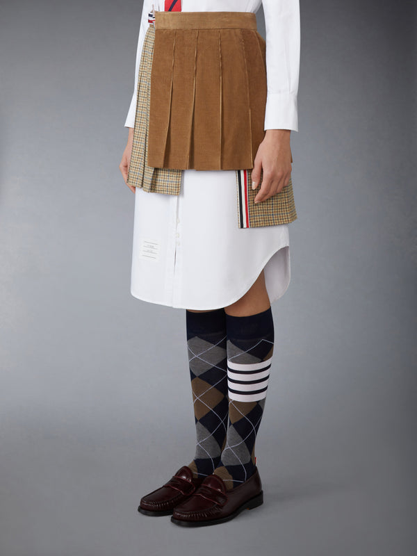 GUNCLUB CHECK CHEVIOT TWEED PLEATED MINI SKIRT - image 2