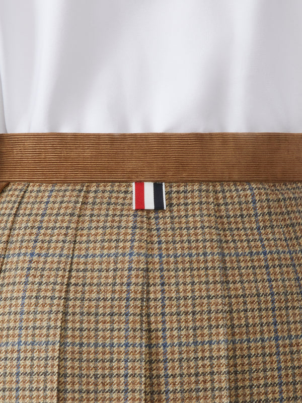 GUNCLUB CHECK CHEVIOT TWEED PLEATED MINI SKIRT - image 6