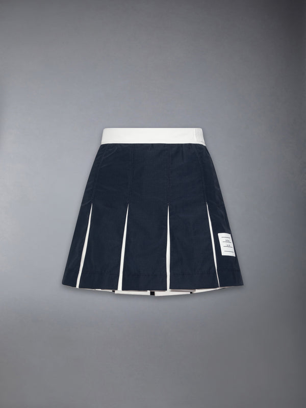 RIPSTOP BOX PLEAT MINI SKIRT
