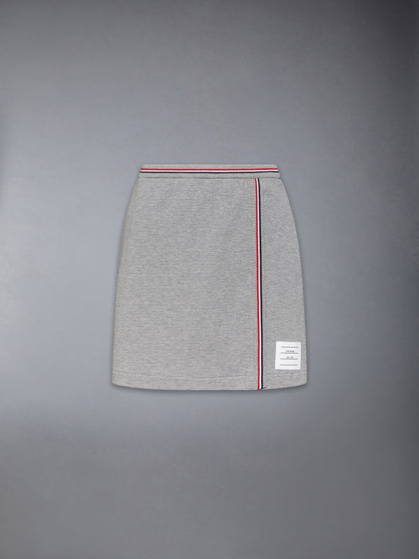 COTTON WAFFLE MINI WRAP SKIRT - featured image