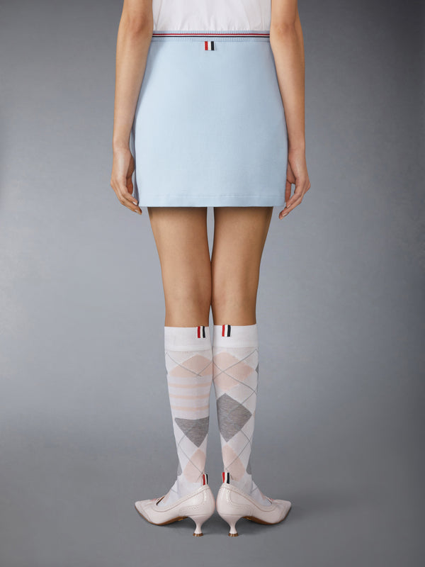 COTTON WAFFLE MINI WRAP SKIRT - image 3