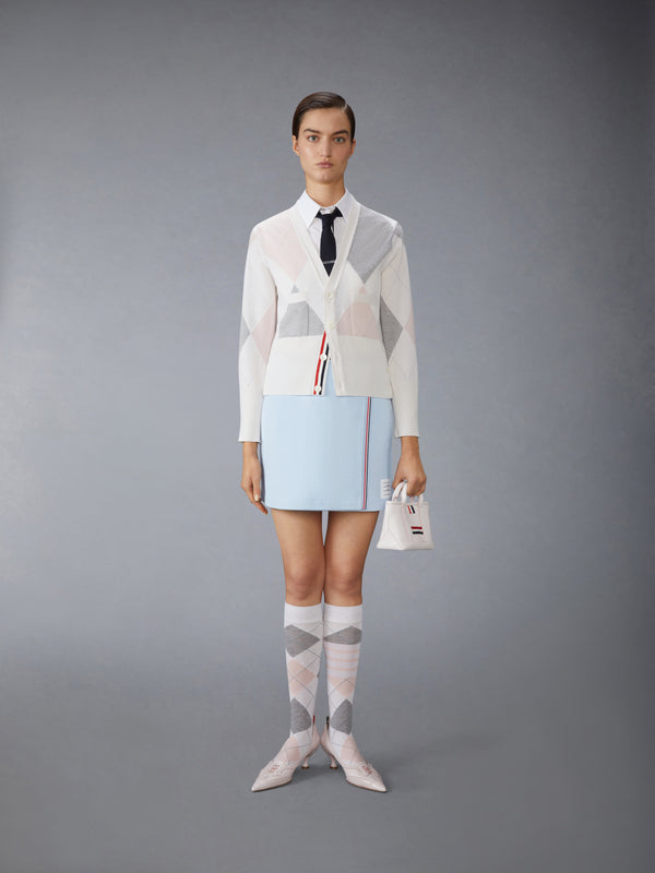 COTTON WAFFLE MINI WRAP SKIRT - image 4